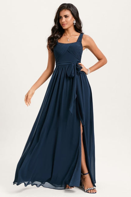 Robe de Soirée Fluide Vert Deau