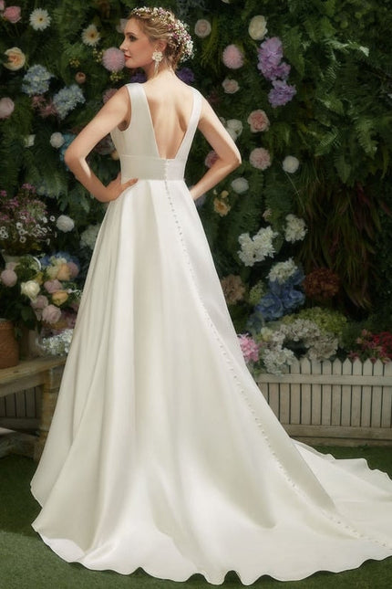Robe de Soirée Satinée Pureté - gallery 1