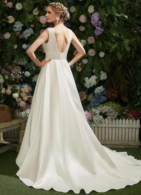 Robe de Soirée Satinée Pureté - gallery 1