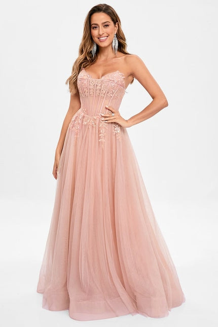 Robe de Soirée De Gala Rosée