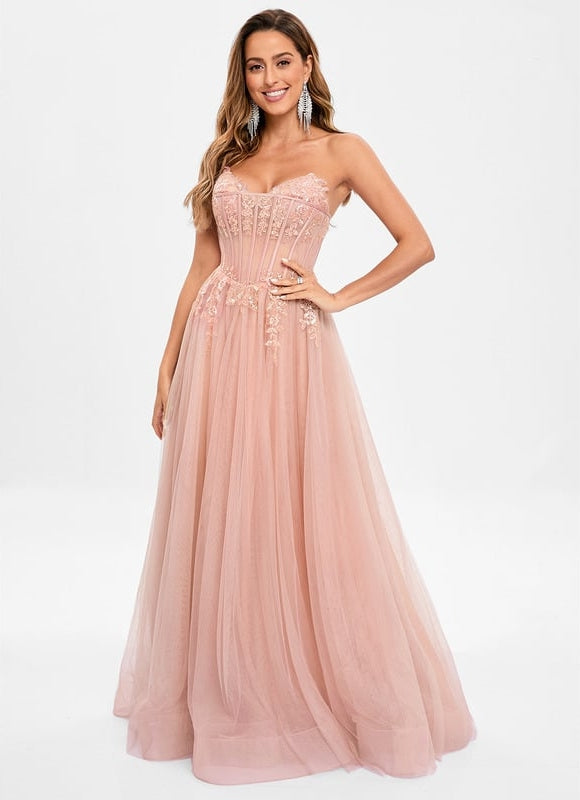 Robe de Soirée De Gala Rosée