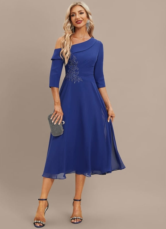 Robe de Soirée Éclat Céleste Bleu - gallery 1