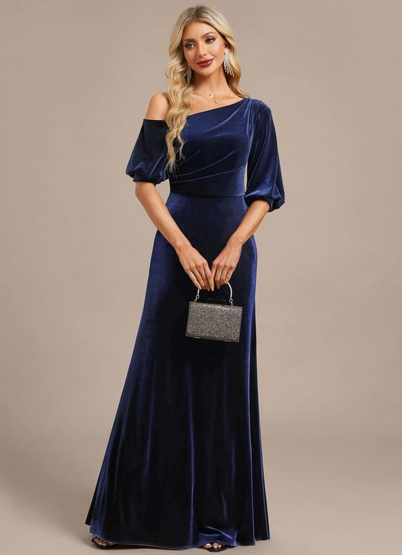 Robe de Soirée Velours Chic Nocturne