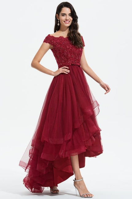 Robe de Soirée Rouge Opulent - gallery 1