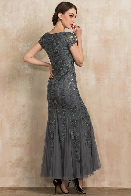Robe de Soirée Gris Enchanté - gallery 5