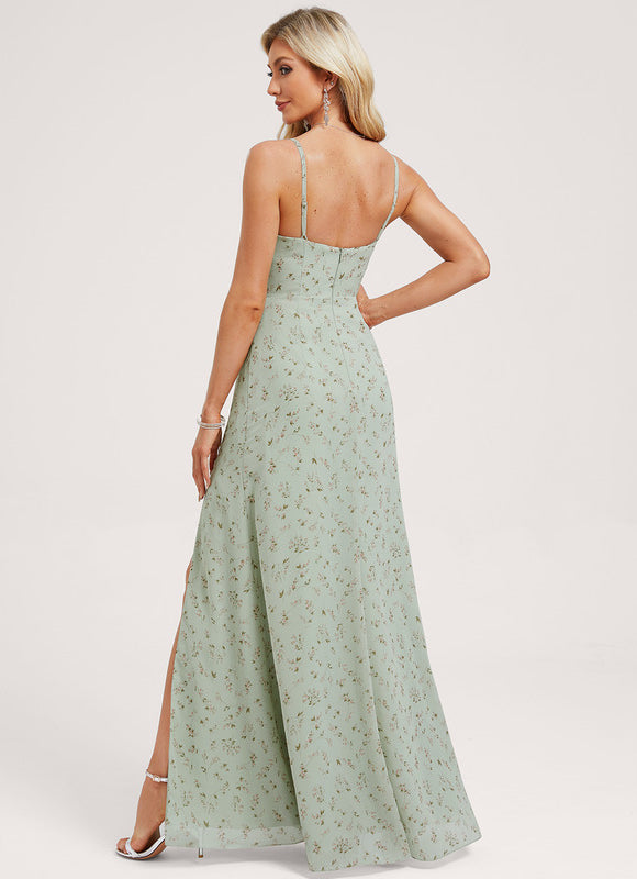 Robe De Soirée En Mousseline - gallery 4