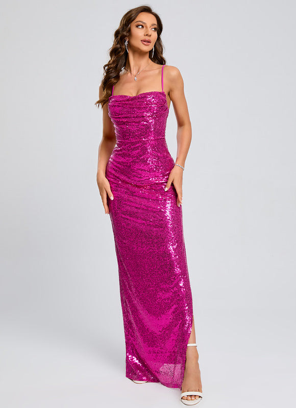Robe de Soirée Pailletée Sirène - gallery 7