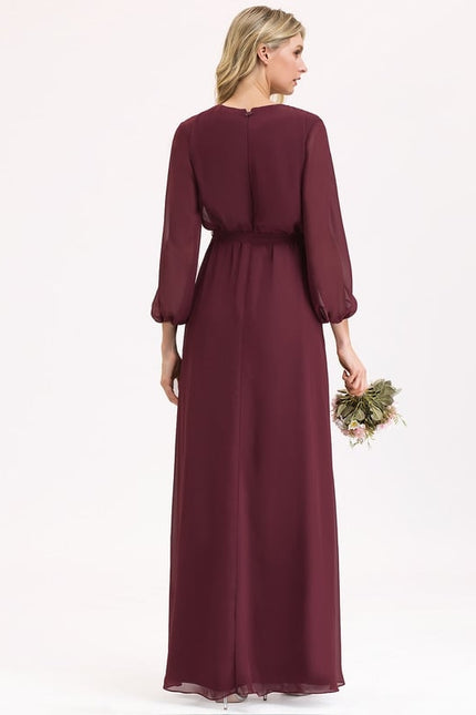Robe de Soirée Élégance Bordeaux - gallery 5