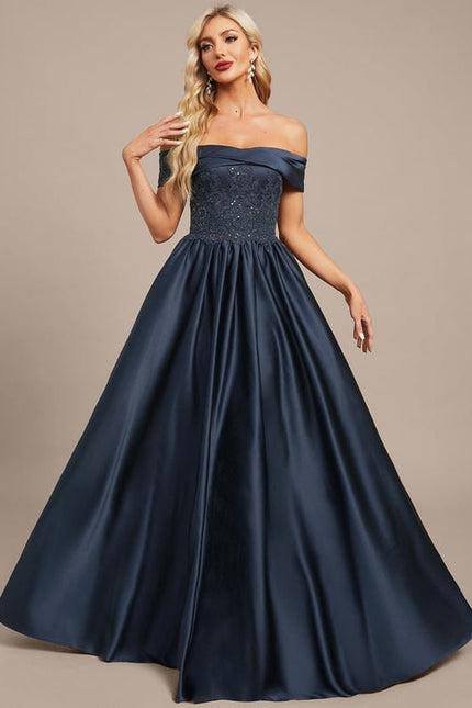 Robe de Soirée Nuit Satinée