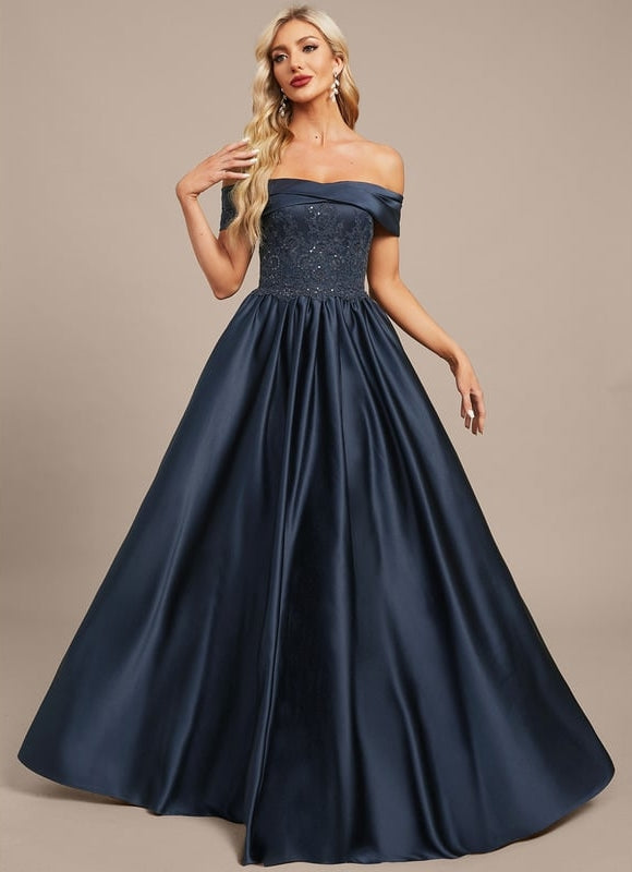 Robe de Soirée Nuit Satinée