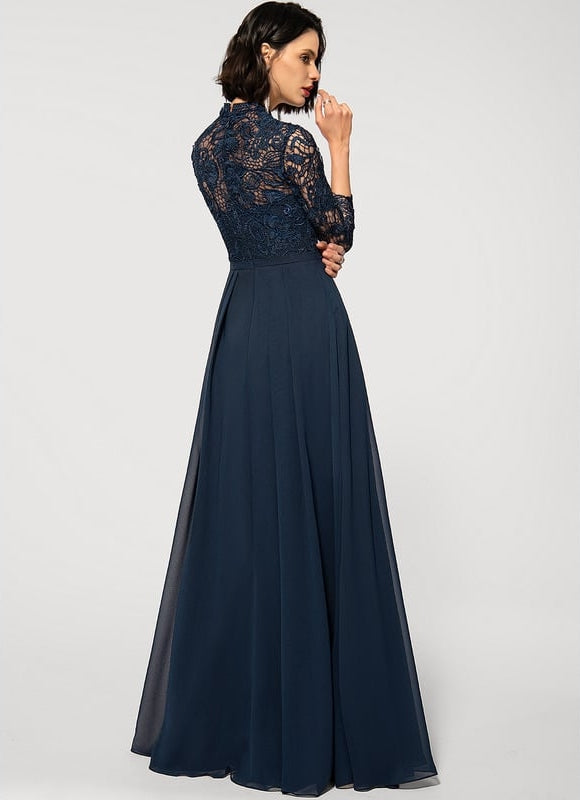 Robe de Soirée Nuit Marine - gallery 1