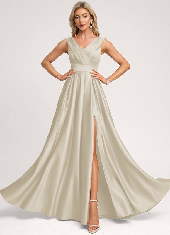 Robe de Soirée Satin Éclairée - gallery 7