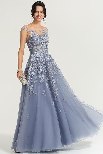 Robe de Soirée Aérienne Azur - gallery 4