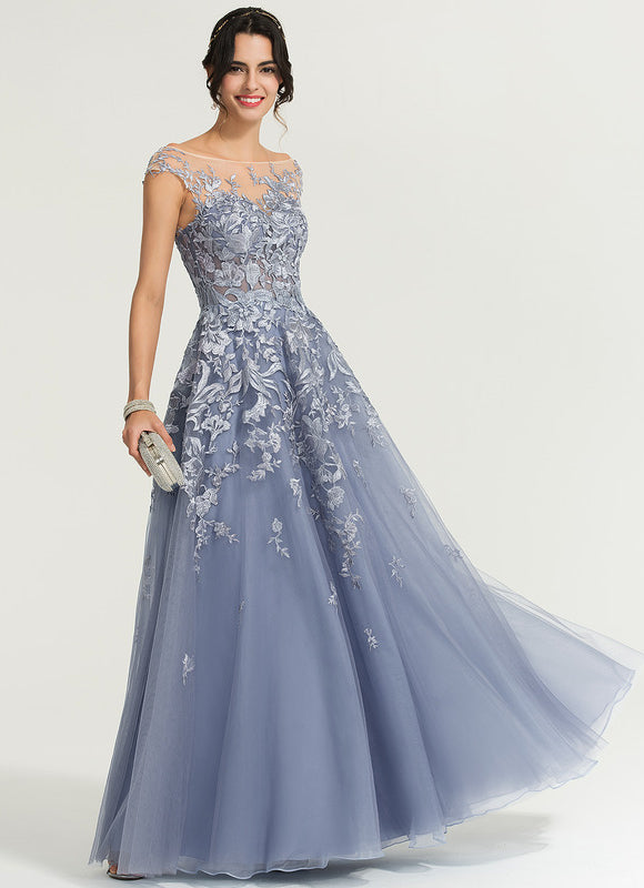 Robe de Soirée Aérienne Azur - gallery 4