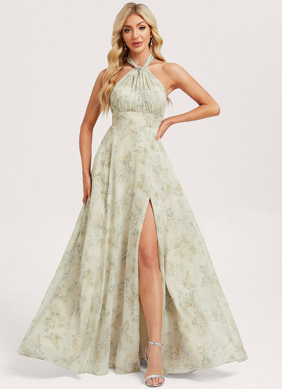 Robe de Soirée Bordeaux Fluide - gallery 6