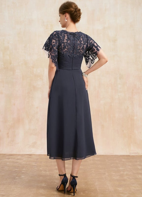 Robe de Soirée Sérénité Marine - gallery 4