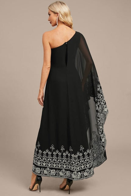 Robe de Soirée Noire Éthérée - gallery 7