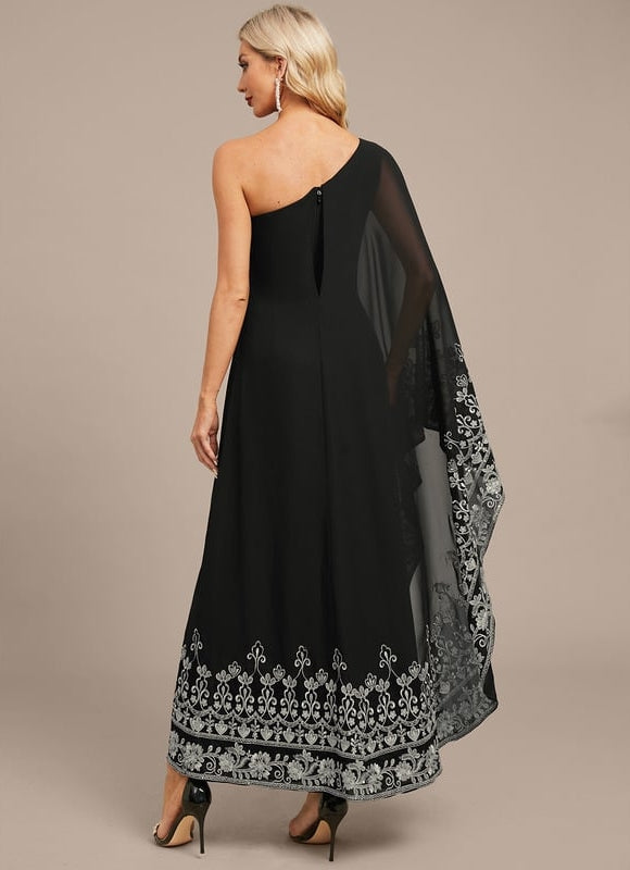Robe de Soirée Noire Éthérée - gallery 7