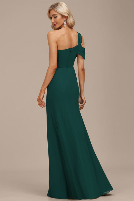 Robe de Soirée Satin Noir Élancé - gallery 2