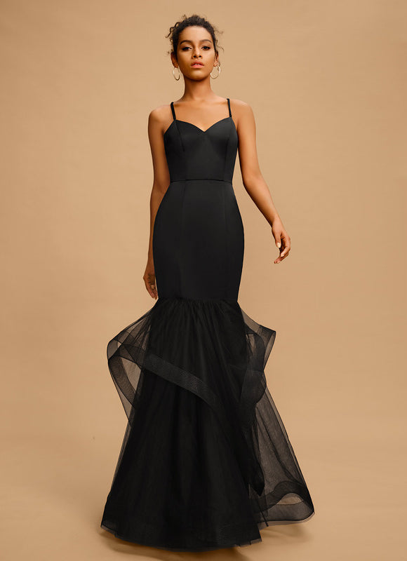 Robe de Soirée Nuit Ébène Tulle - gallery 3