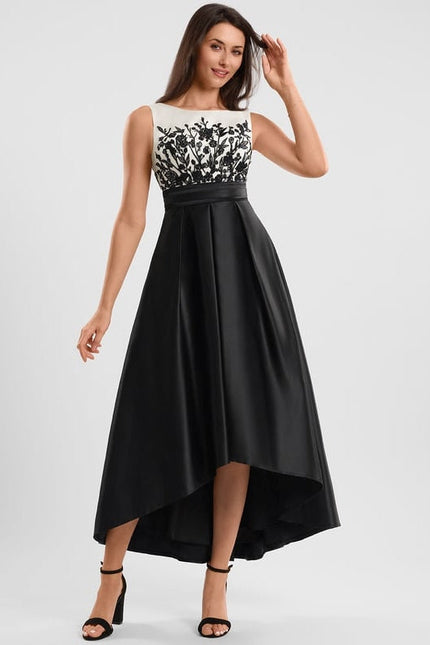 Robe de Soirée Cocktail Satine Éclatante - gallery 3