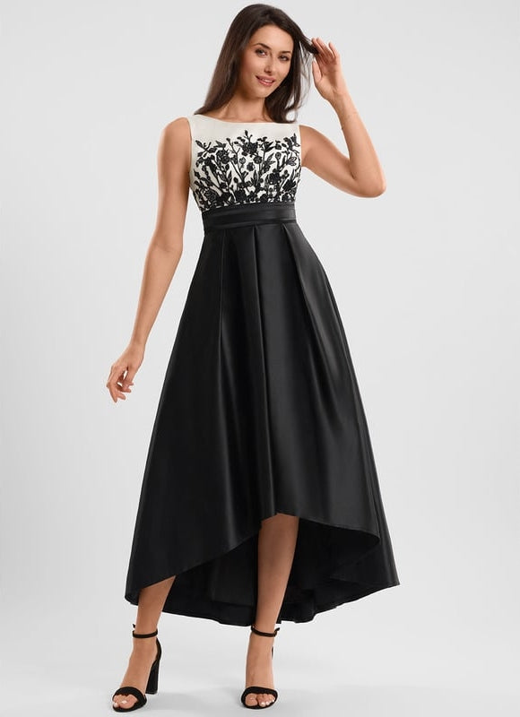 Robe de Soirée Cocktail Satine Éclatante - gallery 3