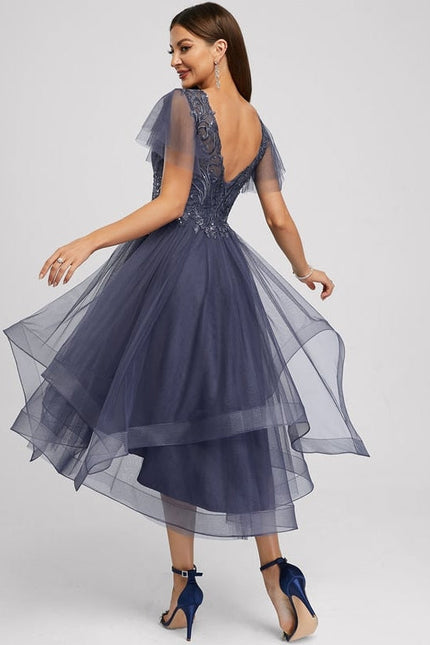 Robe de Soirée Tulle Étoilé - gallery 2