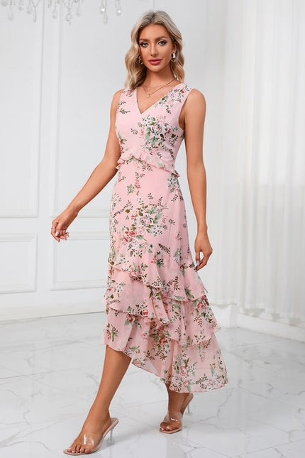 Robe de Soirée Florale Marine - gallery 6