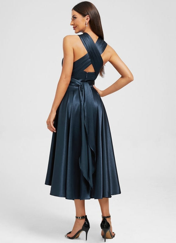 Robe de Soirée Décolleté Fluide - gallery 9