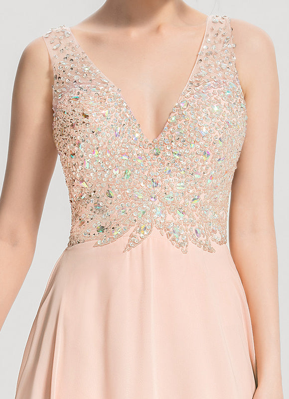 Robe de Soirée Éclat Pêche - gallery 1