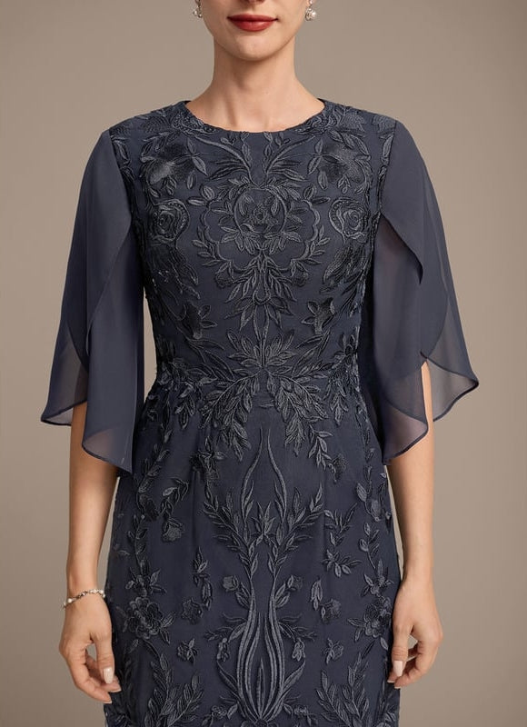 Robe de Soirée Élégance Marine Floral - gallery 7