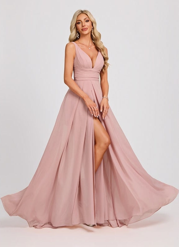 Robe De Soirée Longue Plissée - gallery 4