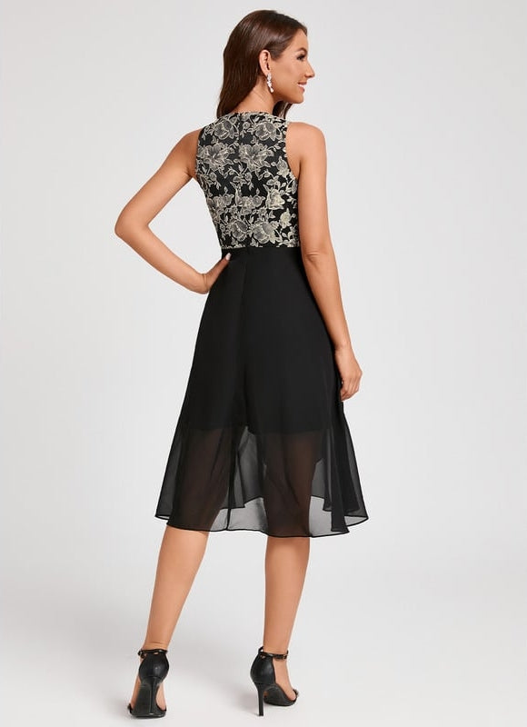 Robe de Soirée Éclatante Noir - gallery 1