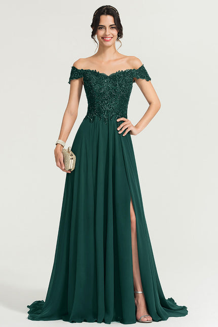 Robe de Soirée Émeraude Rayonnante - gallery 7