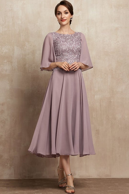 Robe de Soirée Lilas Enchanté - gallery 1