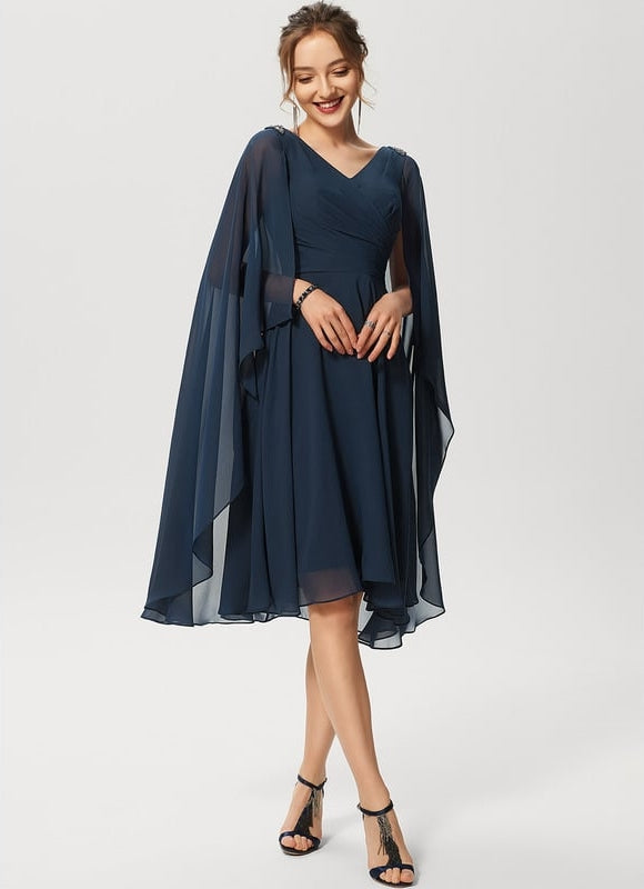 Robe de Soirée Voile Élégant - gallery 1