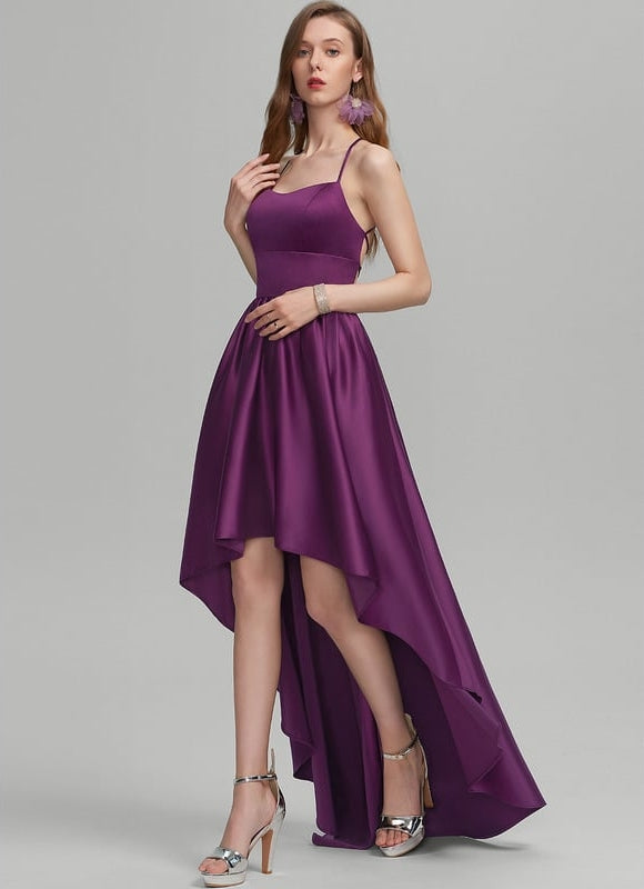 Robe de Soirée Satin Daméthyste