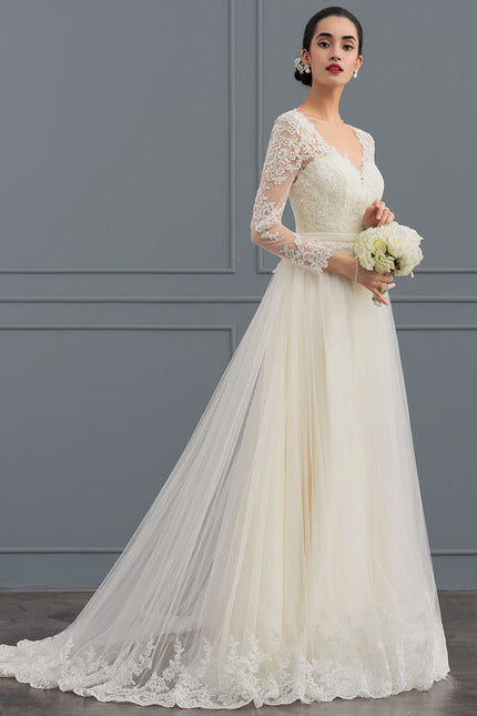 Robe De Soirée Grande Taille Blanche - gallery 3