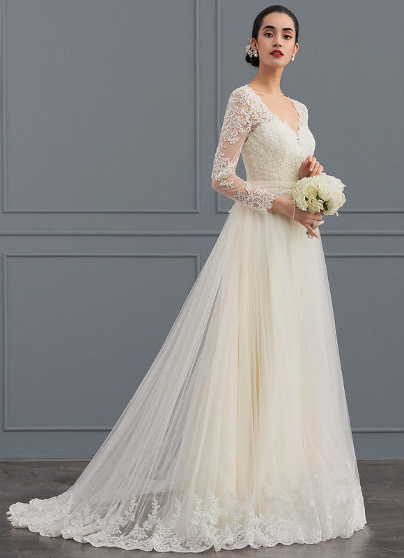 Robe De Soirée Grande Taille Blanche - gallery 3