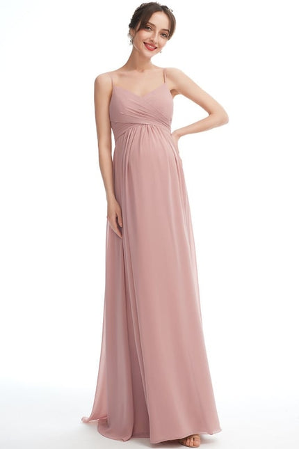 Robe de Soirée Longue Rosée