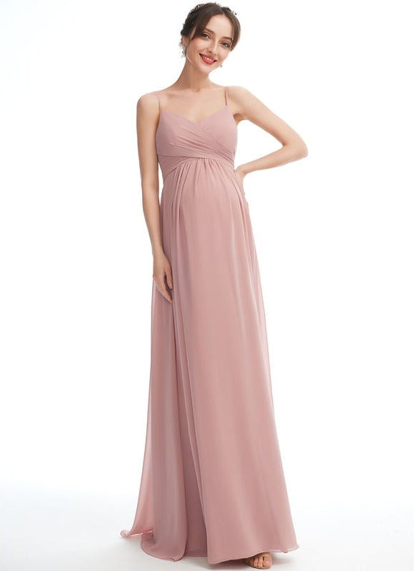 Robe de Soirée Longue Rosée