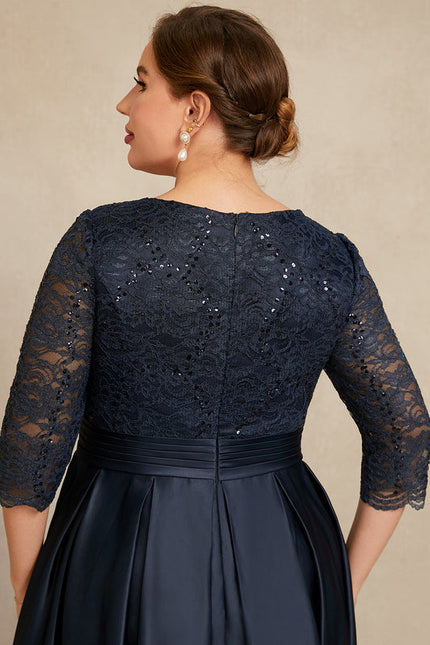 Robe de Soirée Satinée Étoilée - gallery 5