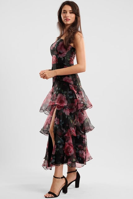 Robe de Soirée Fleurie Chic - gallery 2