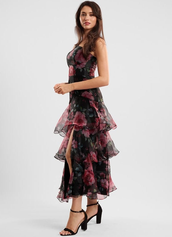 Robe de Soirée Fleurie Chic - gallery 2