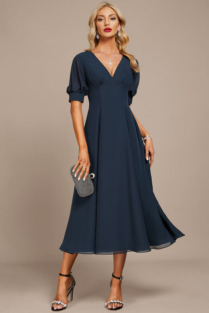 Robe de Soirée Vague Opaline