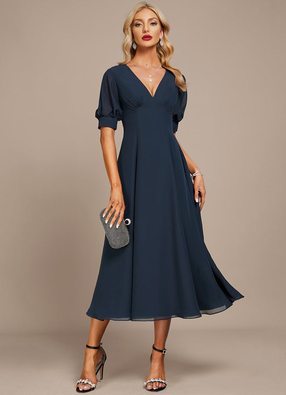 Robe de Soirée Vague Opaline
