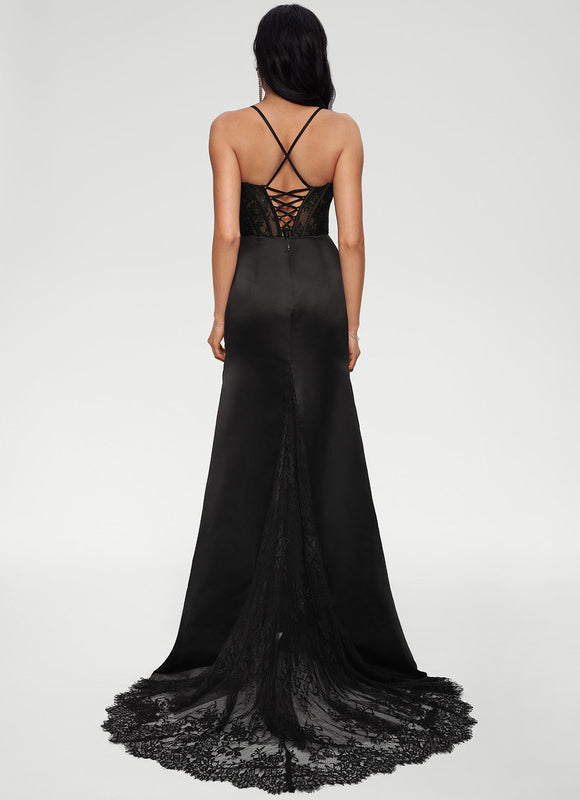 Robe de Soirée Satinée Audacieuse - gallery 3