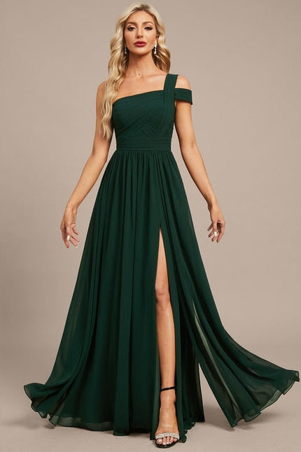 Robe de Soirée Éclat Sombre Émeraude - gallery 1