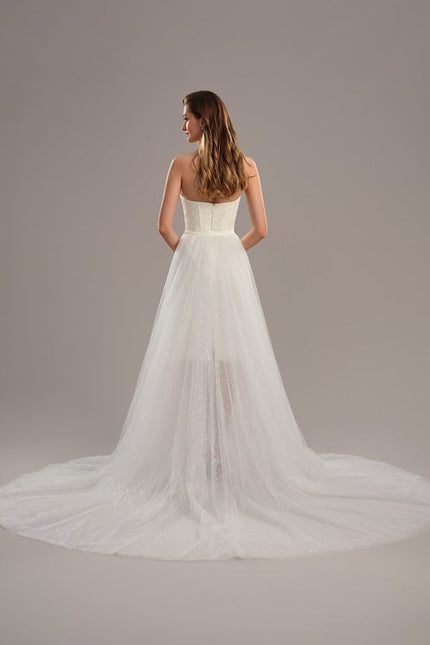 Robe de Soirée Étoilée Satinée - gallery 6