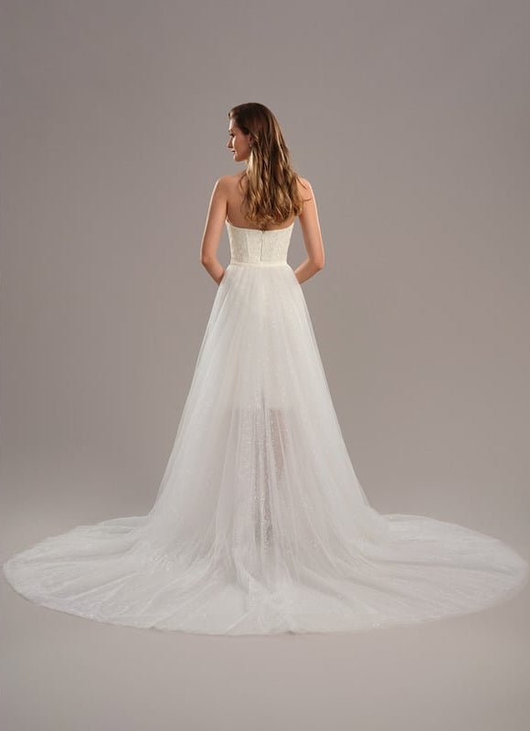 Robe de Soirée Étoilée Satinée - gallery 6